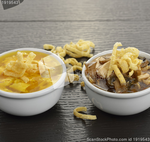 Image of Egg Drop And Hot and Sour Soups