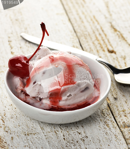 Image of Vanilla And Cherry Ice Cream