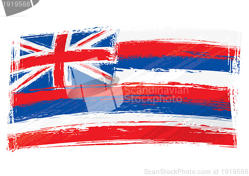 Image of Grunge Hawaii flag