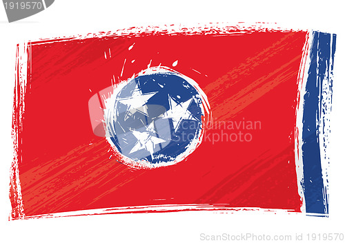 Image of Grunge Tennessee flag