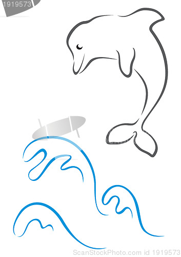 Image of Illustration of dolphin