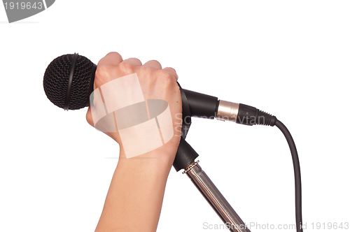 Image of black microphone