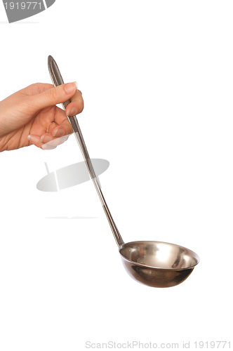 Image of holding ladle