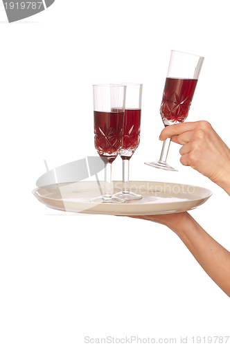 Image of three glasses champagne