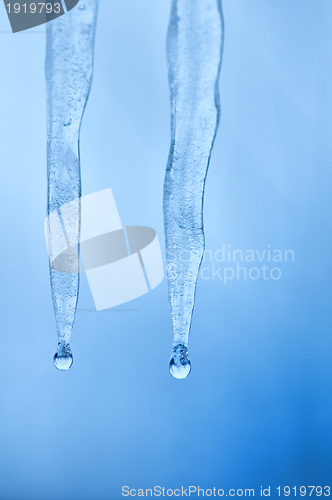 Image of two icicles