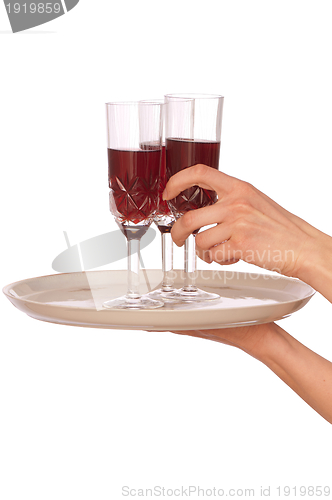 Image of three glasses champagne