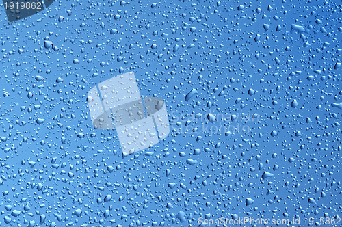 Image of blue water bubbles