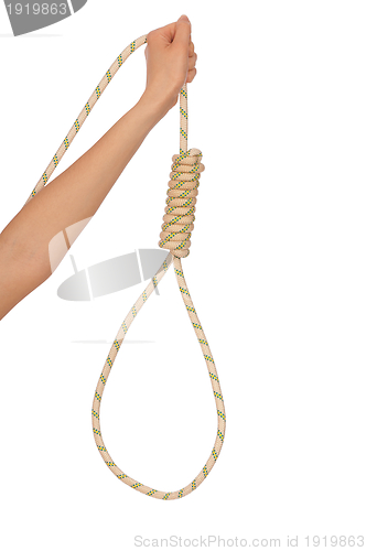 Image of suicide with rope