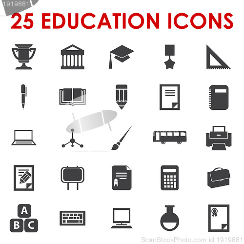 Image of Education icons vector