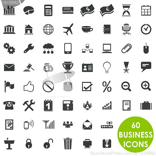 Image of 60 valuable creative business icons