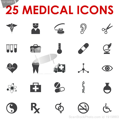 Image of Healthy icons vector