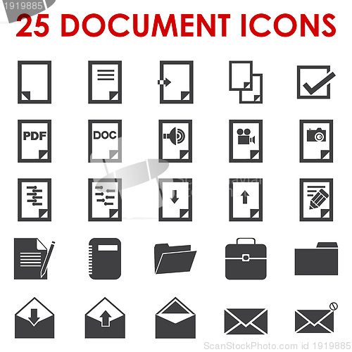 Image of File type and business icons