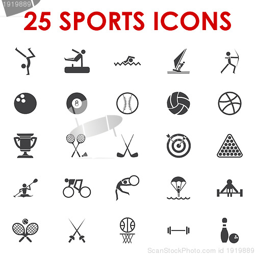 Image of Sports icons vector