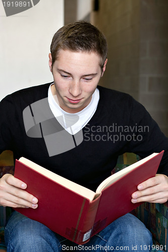 Image of Man Reading a Book