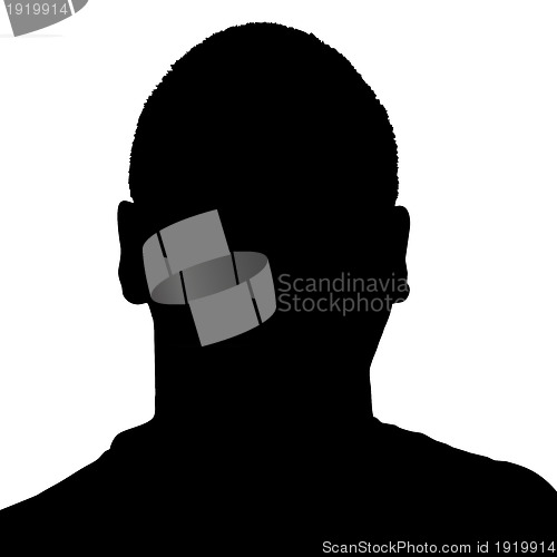Image of Mans Head Silhouette