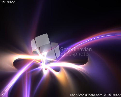 Image of Funky Abstract Light Trails Fractal
