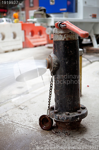 Image of Fire Hydrant Spraying Water