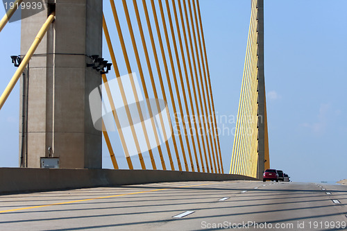 Image of Gold Cable Roth Delaware Bridge