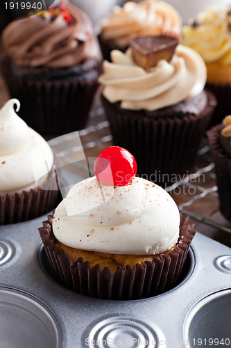 Image of Freshly Iced Bakery Cupcakes 