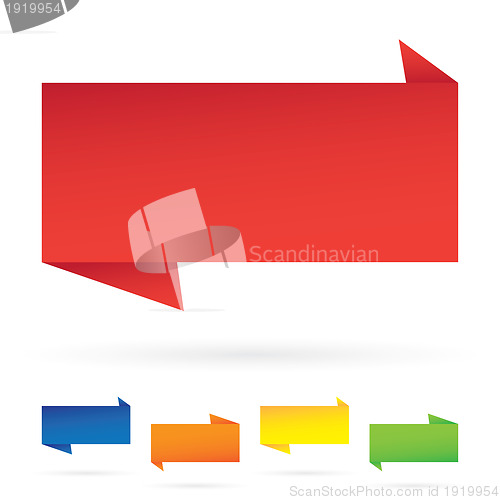 Image of Rectangular Vector Banner Labels