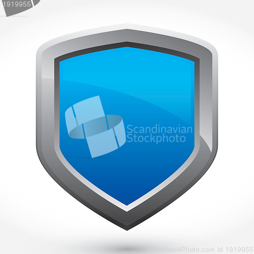 Image of Blue Modern Vector Shield