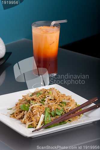 Image of Thai Lo Mein Noodles Dish