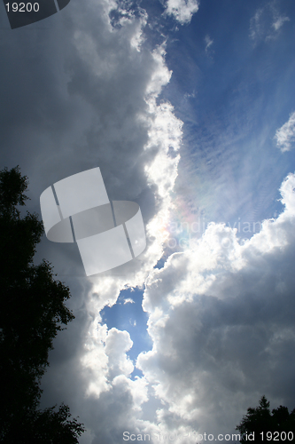 Image of Colorful clouds