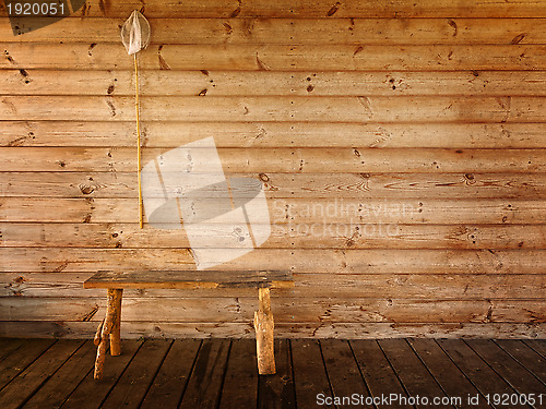 Image of butterfly net and bench