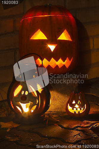 Image of Pumpkin with candleligt