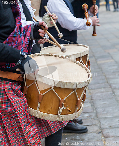 Image of Scottish Musical Band- Detail