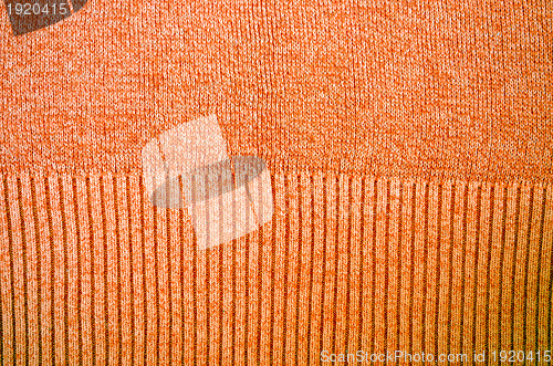 Image of Orange sweater pattern detail background 