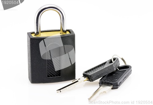 Image of Padlock with keys