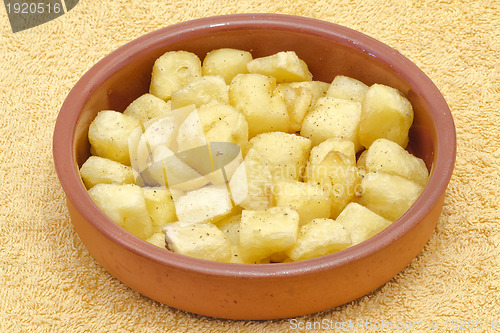 Image of Fried pieces of potatoes