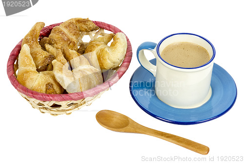 Image of croissants and coffee 