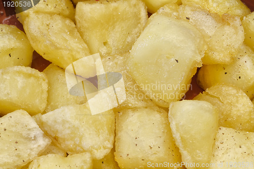 Image of Fried pieces of potatoes