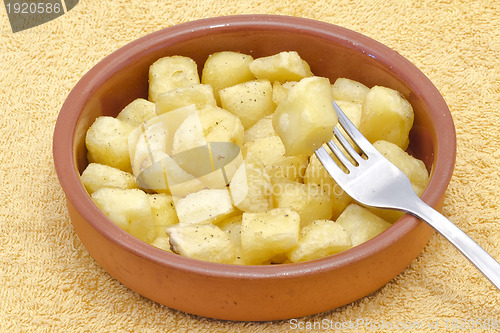 Image of Fried pieces of potatoes