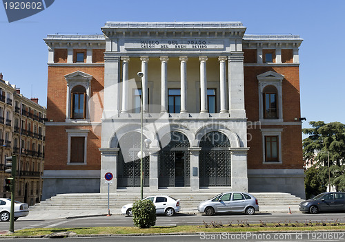 Image of Prado museum, Cason del Buen Retiro building, Madrid