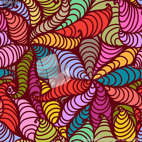 Image of Seamless abstract hand-drawn pattern.