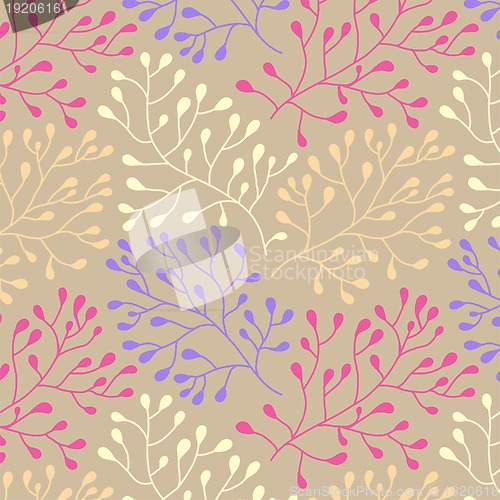Image of Seamless texture with flowers.