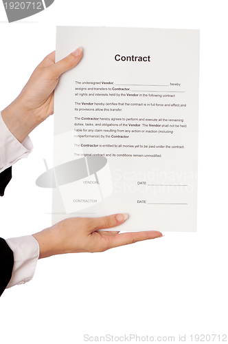 Image of contract