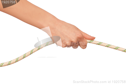 Image of pulling of a rope