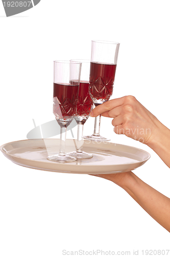 Image of three glasses champagne