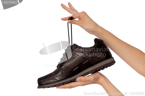 Image of black footwear