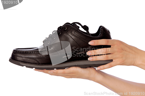 Image of black footwear