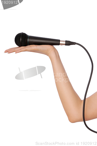 Image of black microphone