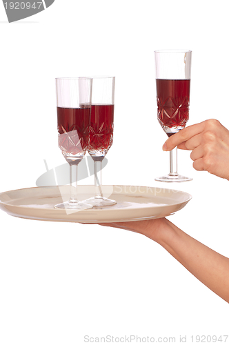 Image of three glasses champagne