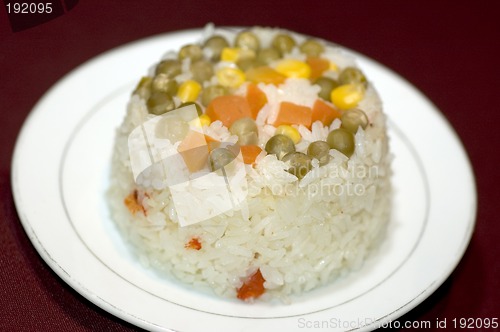 Image of rice and vegetables