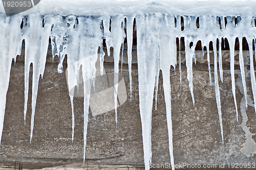 Image of big icicles