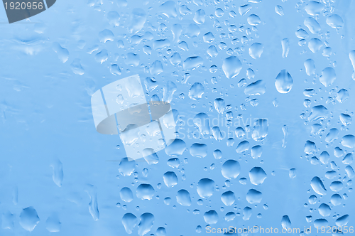 Image of blue water bubbles