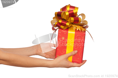 Image of gift with yellow bow